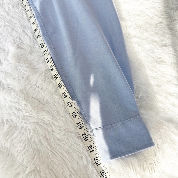 Van Heusen Big and Tall Shirt 18 1/2 - 19 36/37 2xl Powder Blue Long Sleeve - Picture 6 of 8